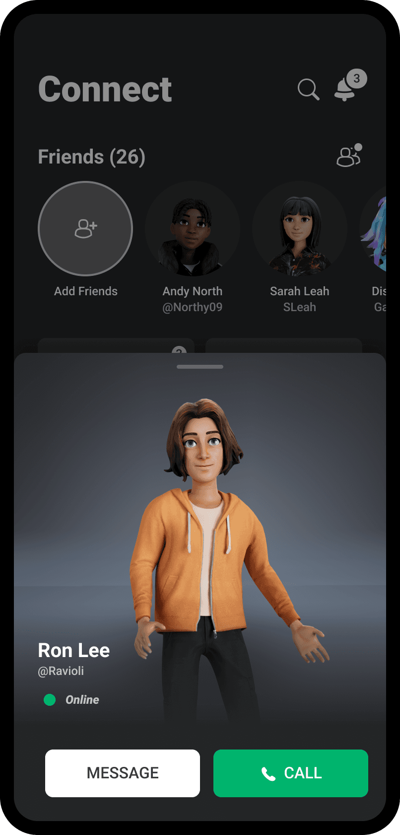 Connect home, friends